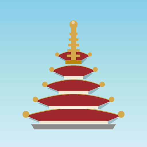 五重塔パイル アイコン